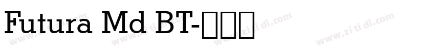 Futura Md BT字体转换